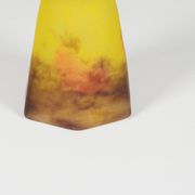 Glass paste wall light by Degue, circa 1920, Art Nouveau.