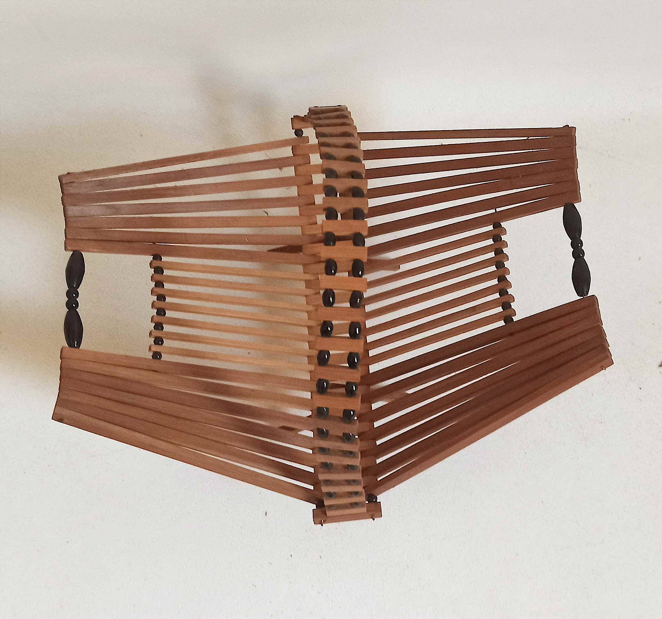 50s scandinavian foldable fruit basket