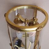 Lanterne en bronze de style Louis XVI en état de marche