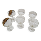 Set of 6 star wine glasses