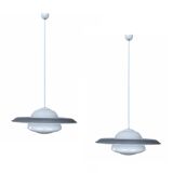 Paire grandes suspensions bauhaus années 30