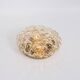 1 of 3 Large Amber Bubble Glass Sconce by Helena Tynell, Limburg, Germany