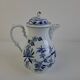 Vintage Dubí Czech Porcelain Blue Onion Cibulák Teapot, c. 1970