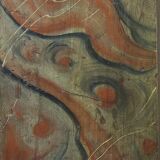 Folk art painted bridal wardrobe