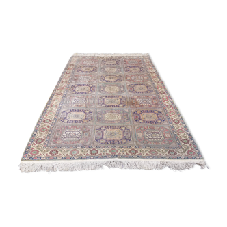 Turkish vintage handmade oriental rug Caesarea 3 x 2 m
