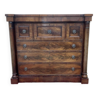 Victorian chest of drawers nineteenth in mahogany