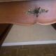 Minister's desk Louis XV with glass pane