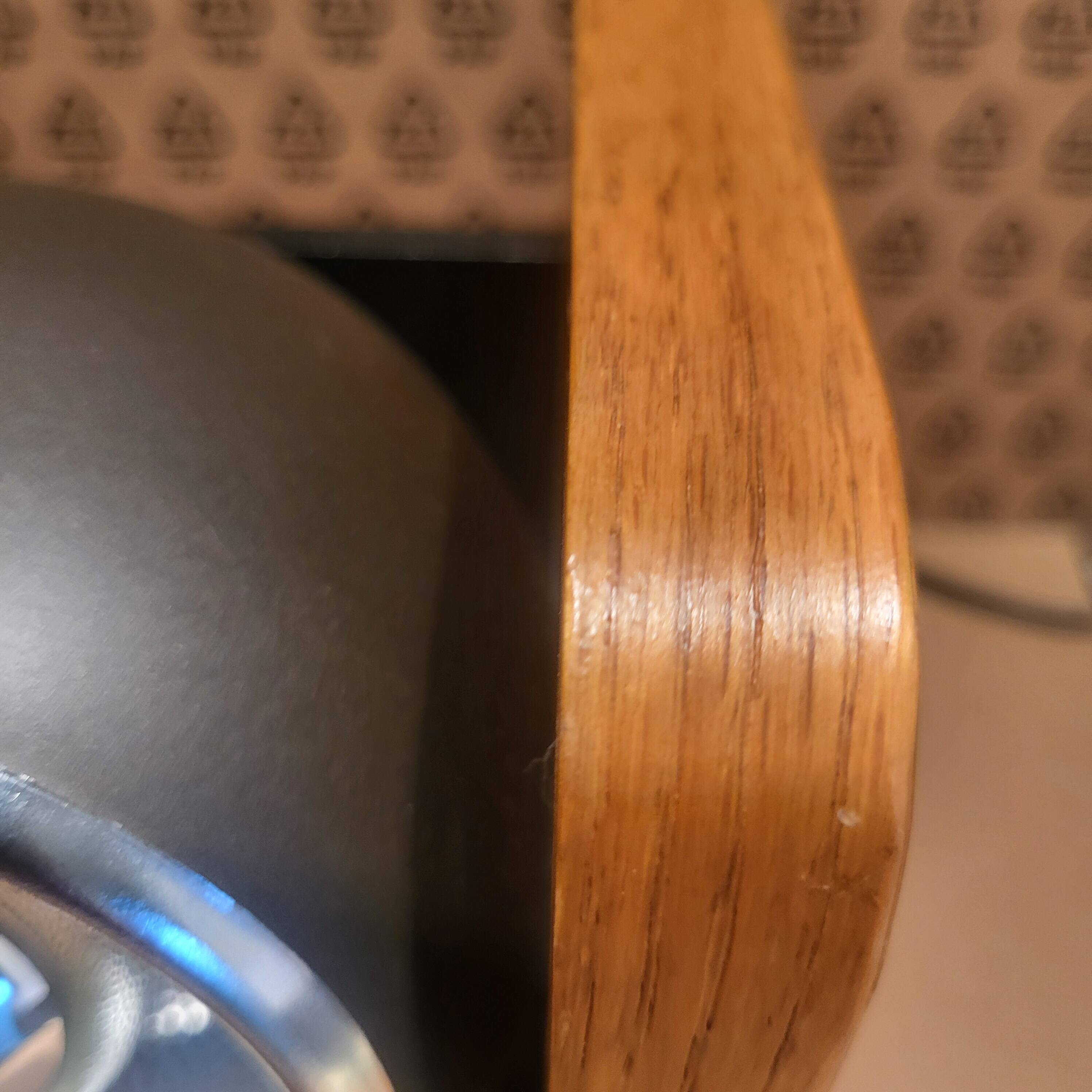 2 white eye lamps, wood, metal, vintage, Germany