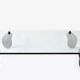 Gae AULENTI (1927-2012) Coffee table model "Table with wheels" for Fontana
