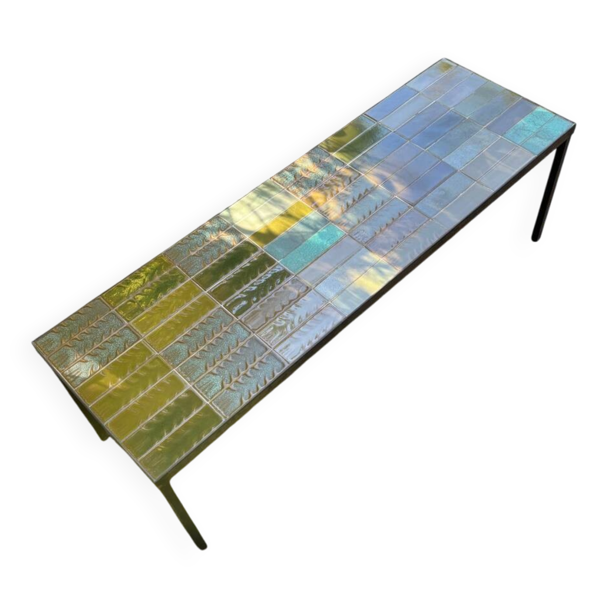 Roger Capron green coffee table