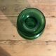 Vintage green bottle glass vase