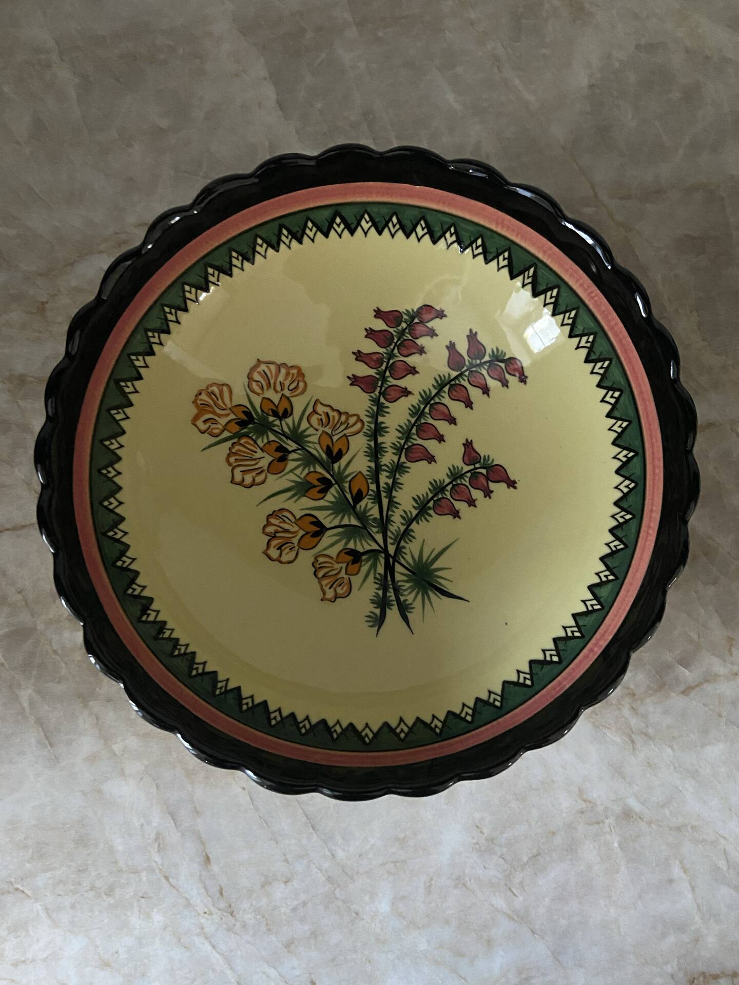 Henriot Quimper salad bowl