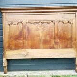 old solid wood headboard