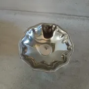6 antique metal ice cream cups