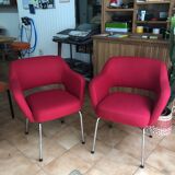 Pair of renovated "Conference" armchairs