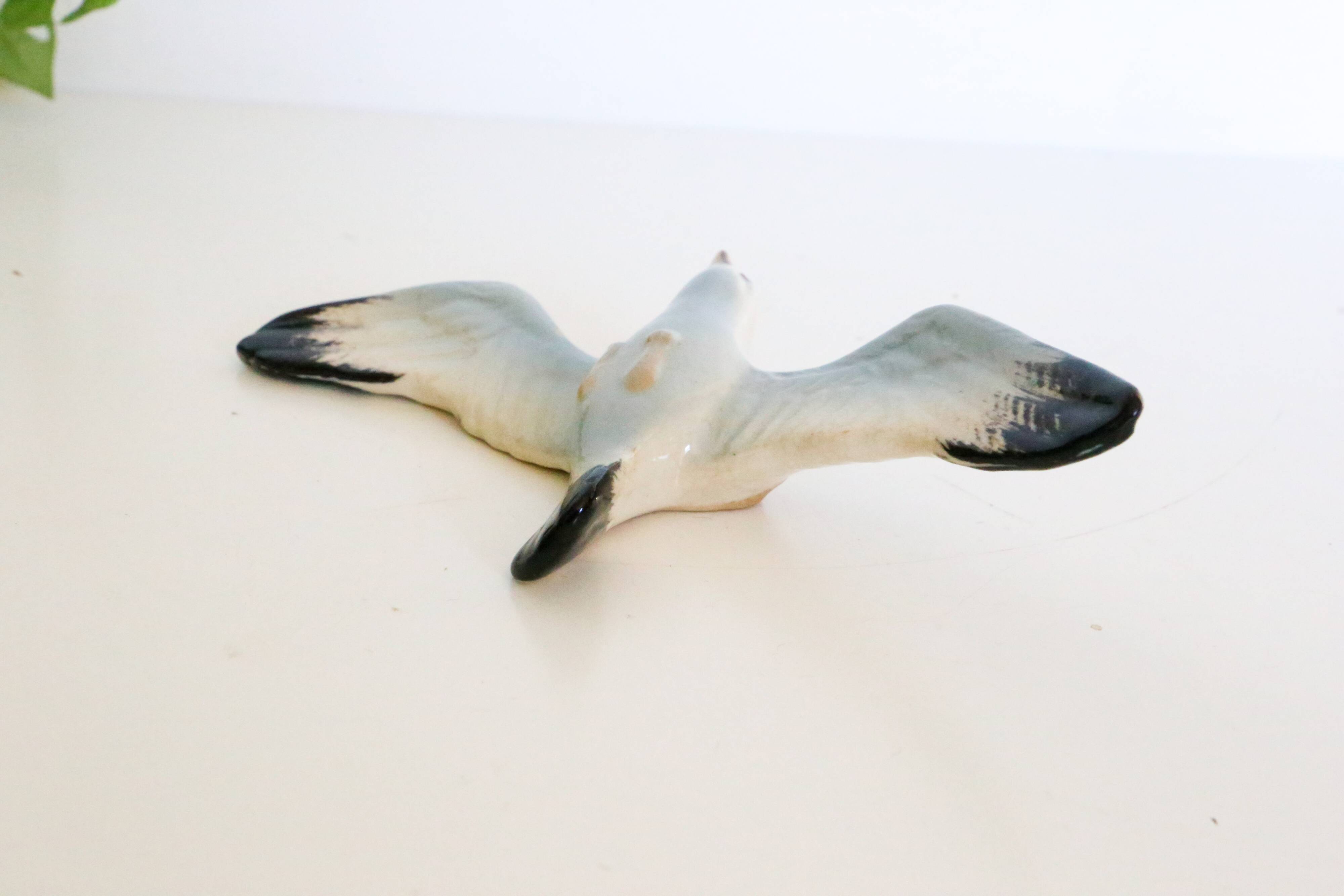 Seagull, wall decoration, vintage ceramic