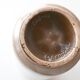White and brown ceramic vase West Germany, 60s