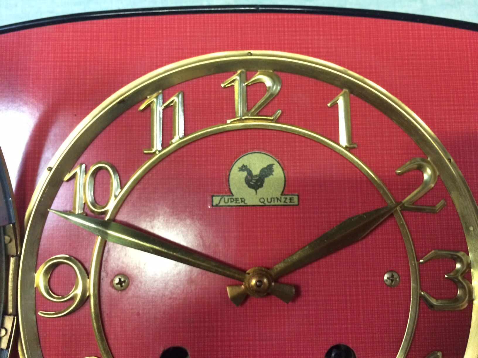 Wall clock in formica Super Fifteen 50