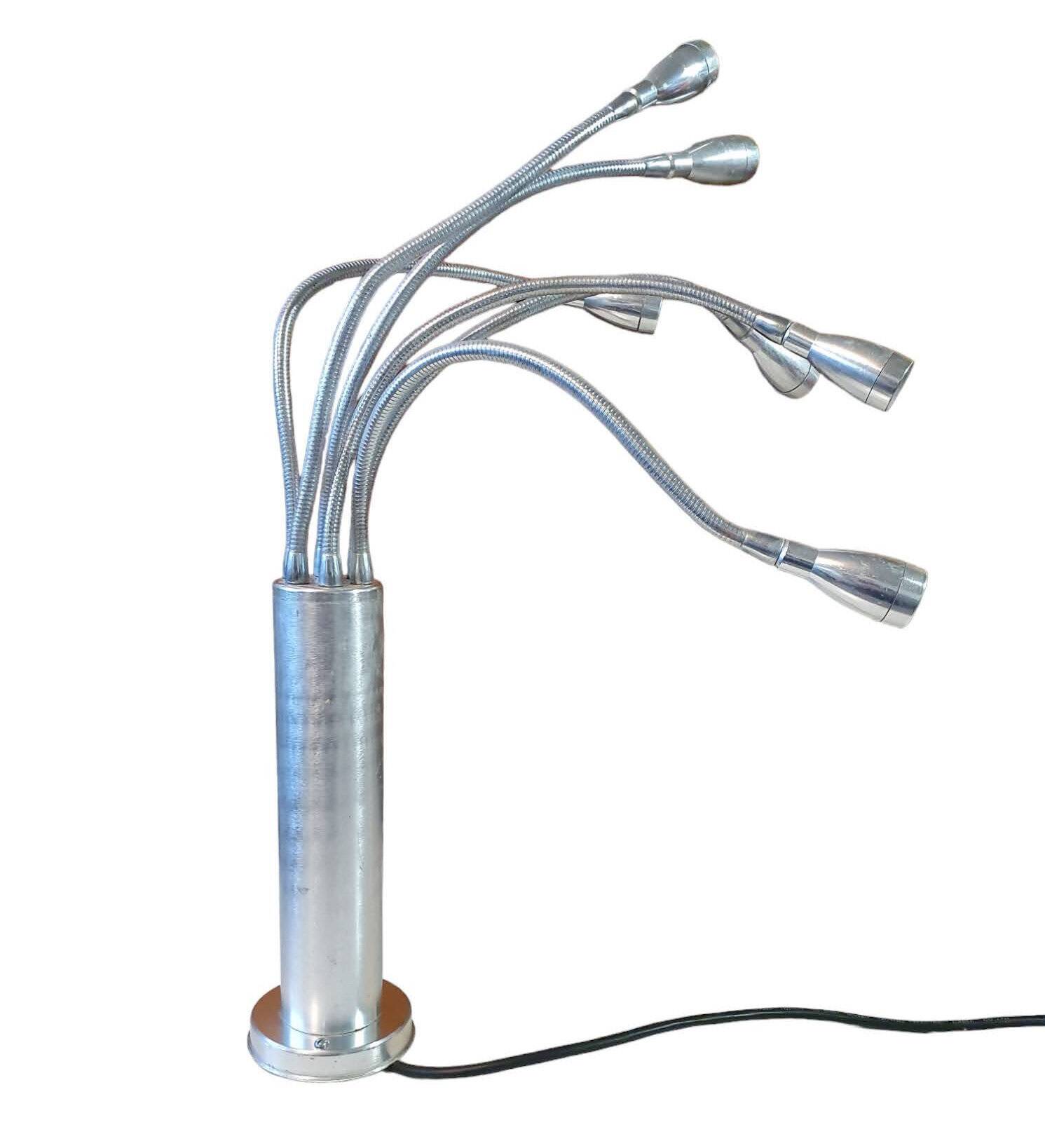 Lamp or wall lamp in brushed metal