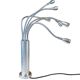 Lamp or wall lamp in brushed metal