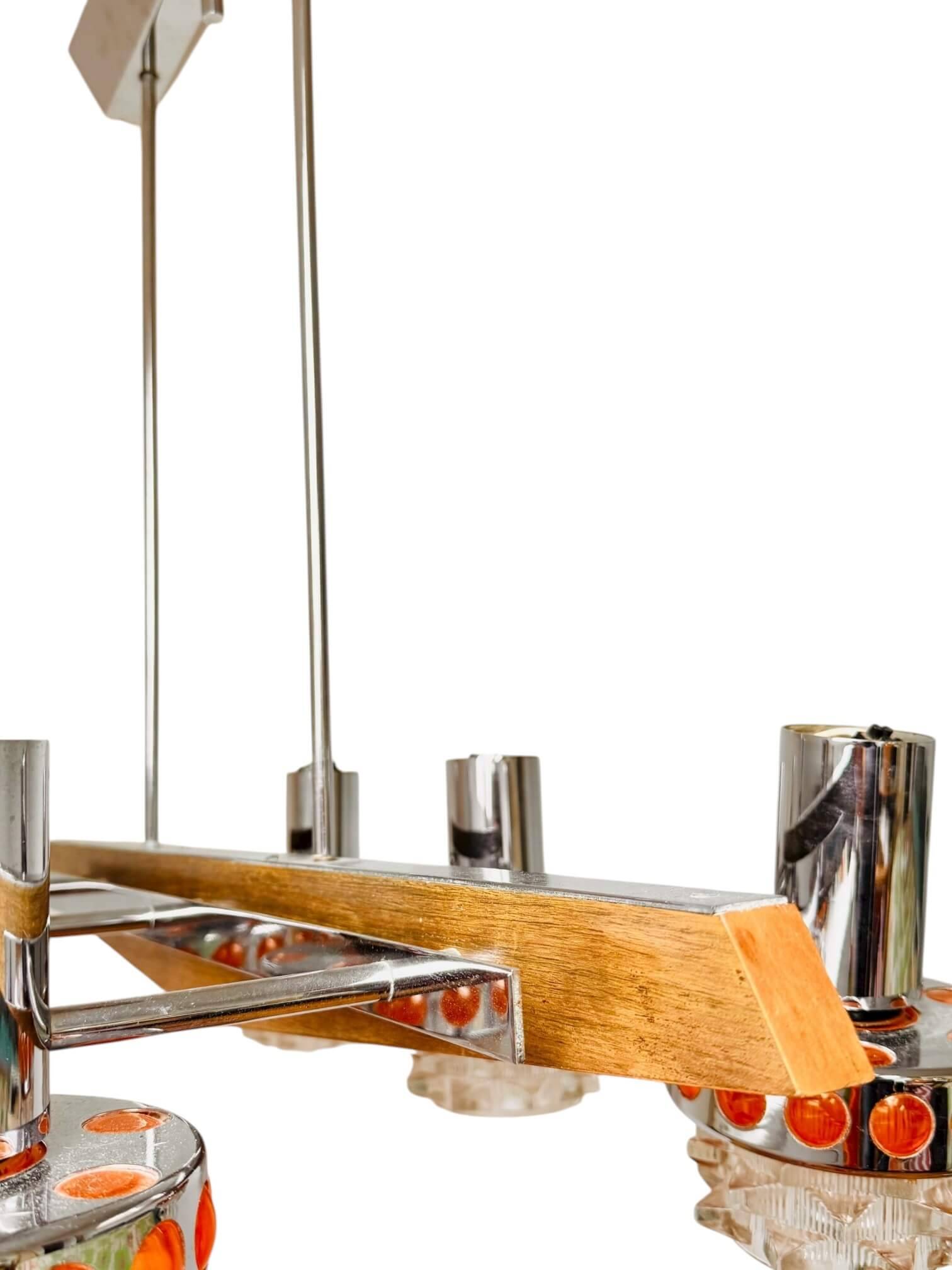 Raak vintage 6-light chandelier