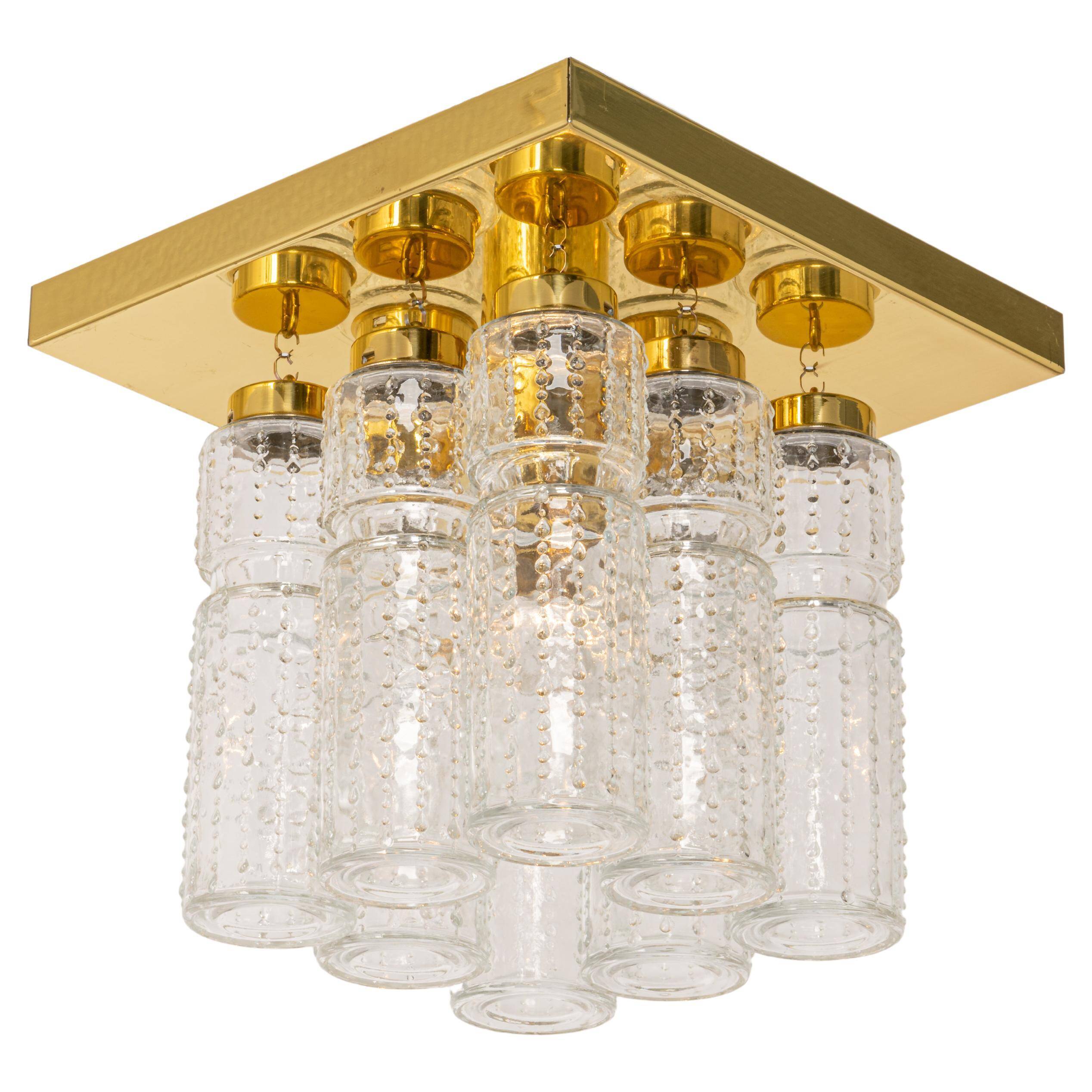 Glass ceiling lights Limburg, Germany, 1970s