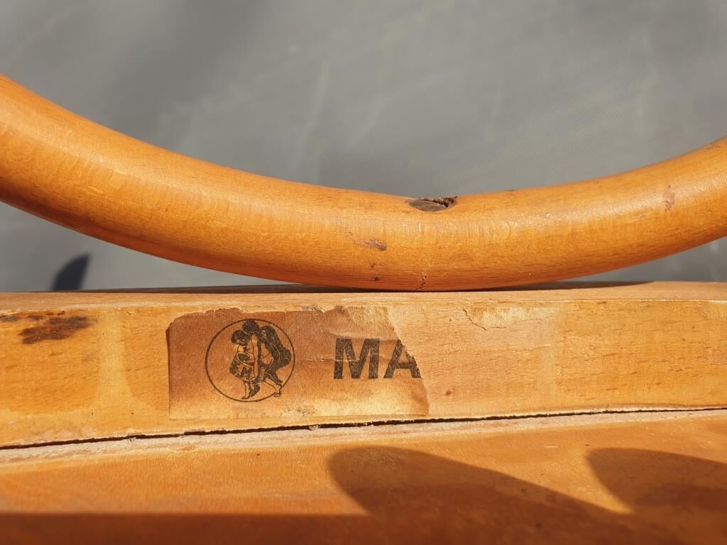 Paire chaises bistrot 1950 Mahieu Made in France