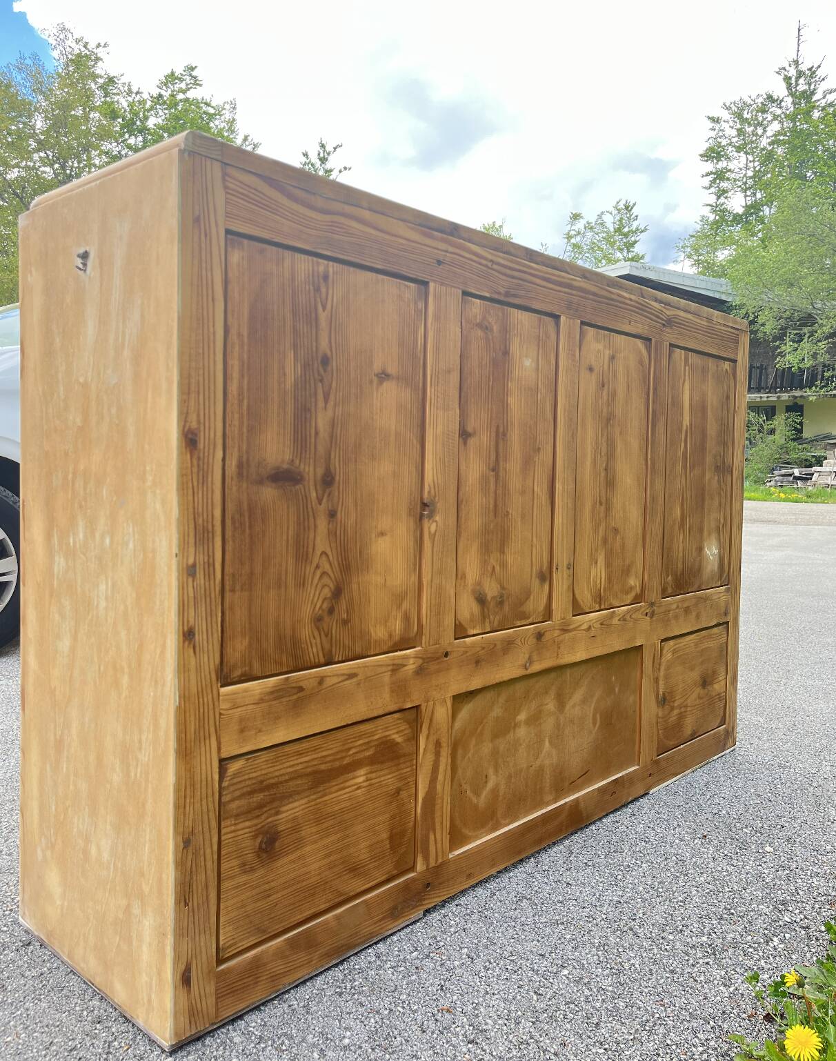 Renovated buffet in chic cottage style