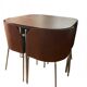 Table et 4 chaises en teck modèle « Fusion » par Sarah Kragnert x Ikea