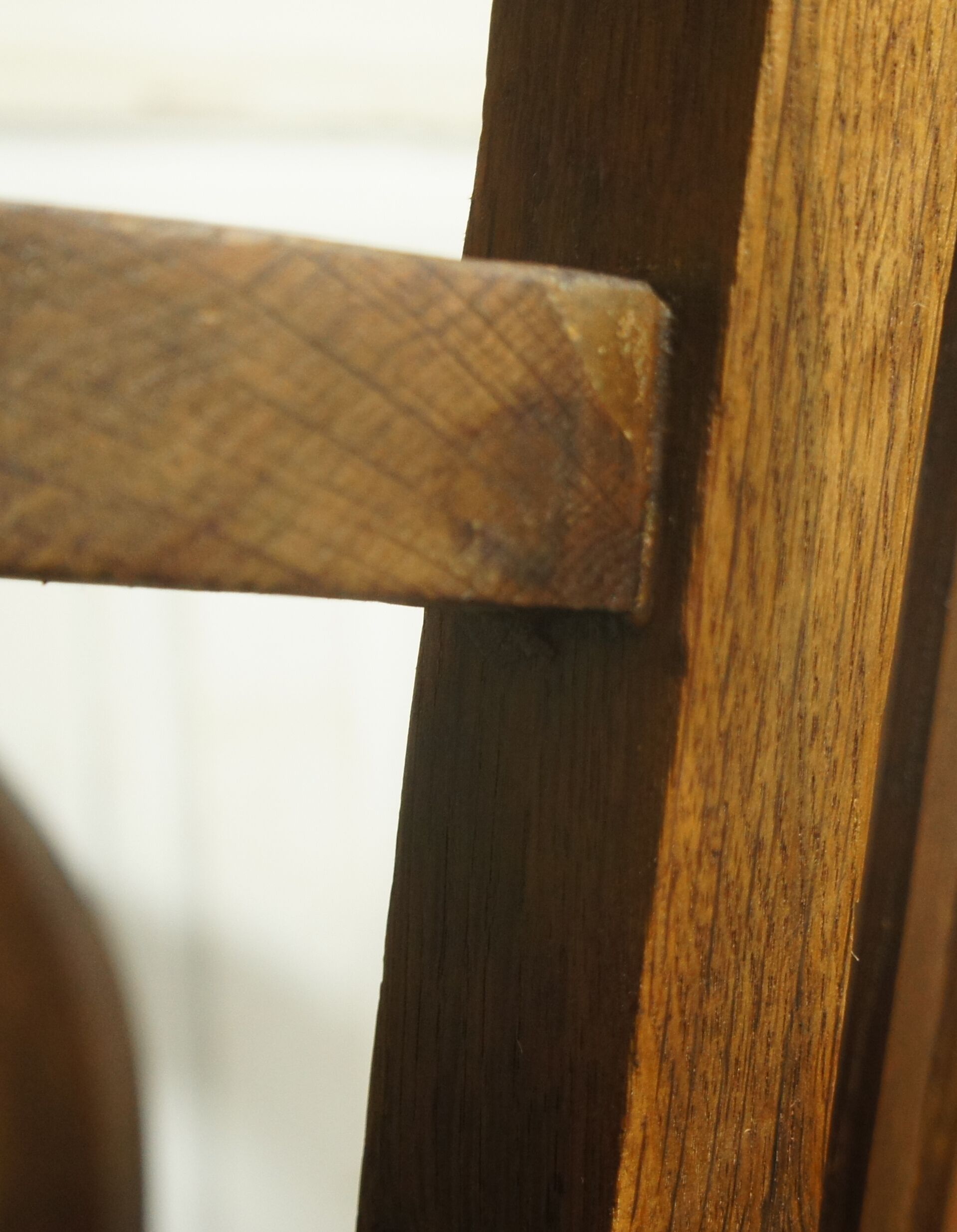 American solid oak armchair, swivel 360 °, tilting & adjustable in height. c. 1920