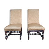 Pair of Louis XIII 18th chairs