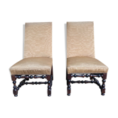 Pair of Louis XIII 18th chairs