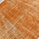 Tapis Vintage Orange Ocre Patiné, Style Bohème Chic