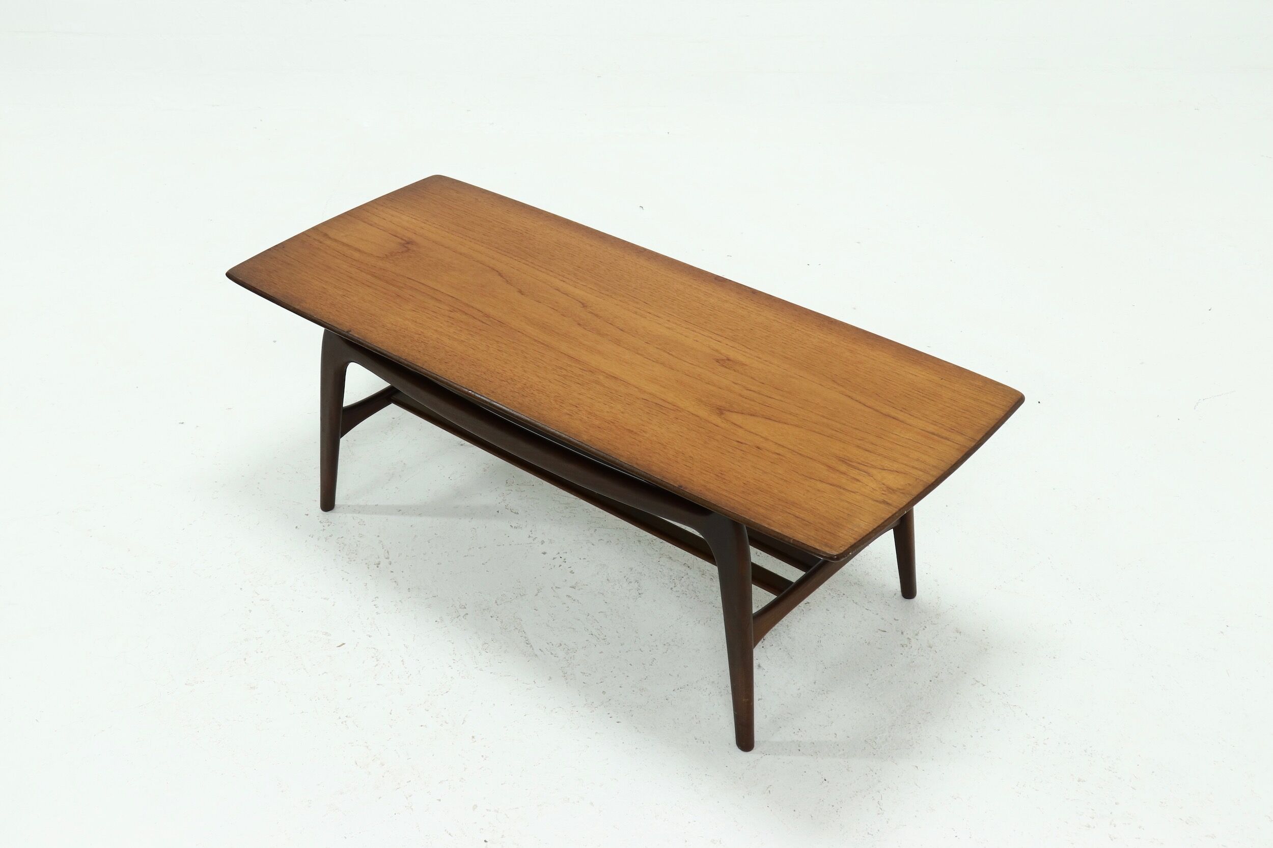 Teak coffee table by Louis van Teeffelen for WeBe 1950's