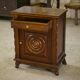 Brutalist bedside table/occasional furniture in oak from the 1960s.