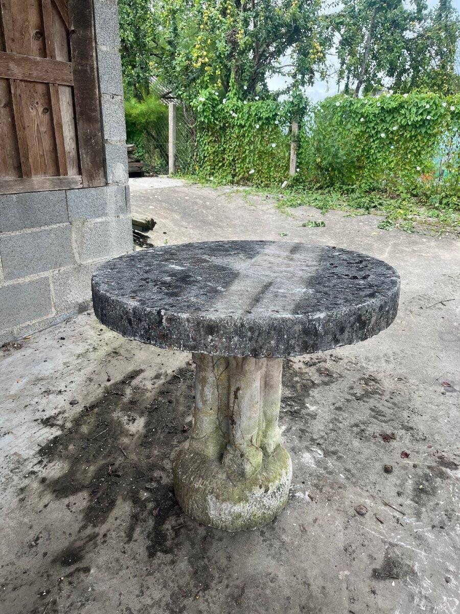 1950s Reconstituted Stone Garden Table