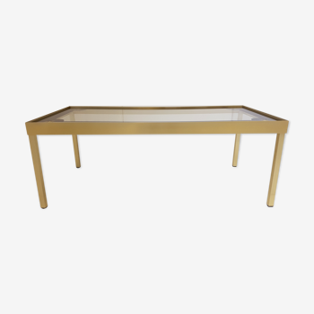 Golden aluminum coffee table 1960