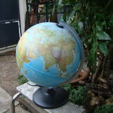 World map bright globe