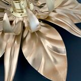 Vintage wall lamp golden leaves