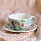 Large St Clément barbotine breakfast/chocolate mug