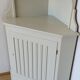 Armoire d’angle blanche Suède années 70