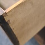 Table de chevet en bois vintage de campagne militaire par Reprodux England