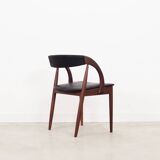 Ensemble de quatre chaises en teck, design danois, années 1970, fabricant : Orte Mobelfabrik