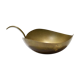 Empty brass leaf pocket