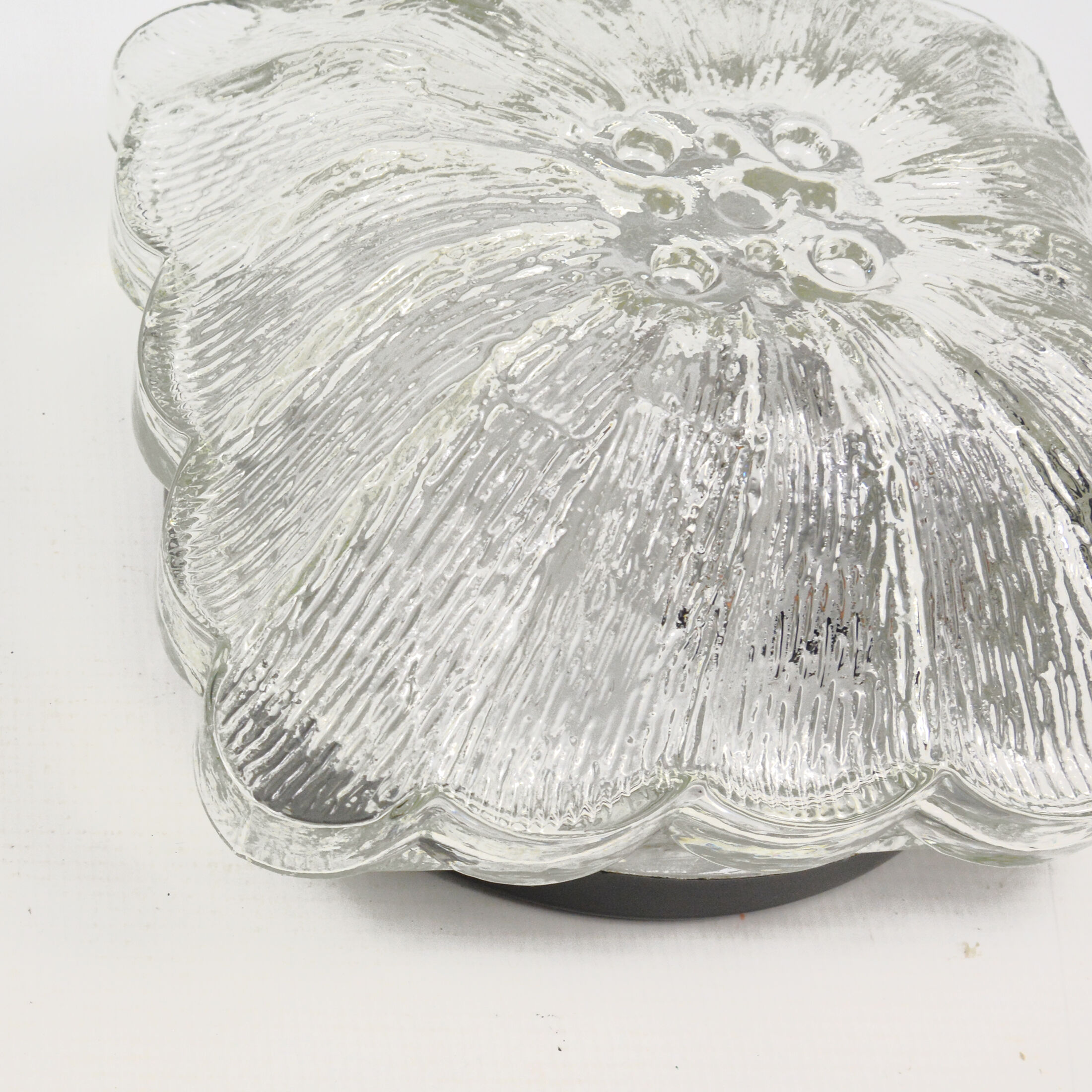 1970s modern glass plafond HP Leuchten, Germany