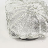 1970s modern glass plafond HP Leuchten, Germany