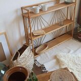 Shelves wicker vintage 100x82cm