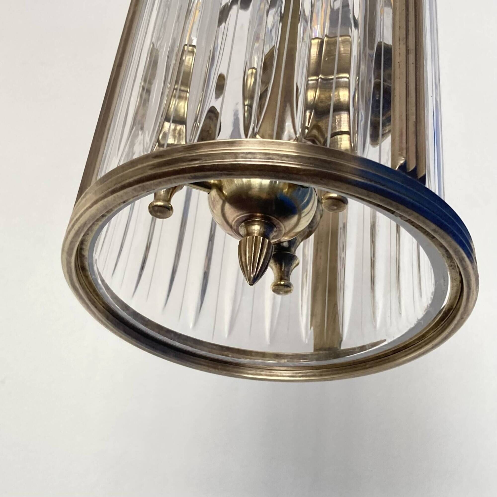 Old vintage brass and crystal lantern decoration chandelier lighting LAMP-7125