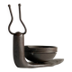 Brutalist vintage snail shape candle holder
