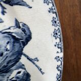 Flat plates Sarreguemines Iron Earth model Blue favorite